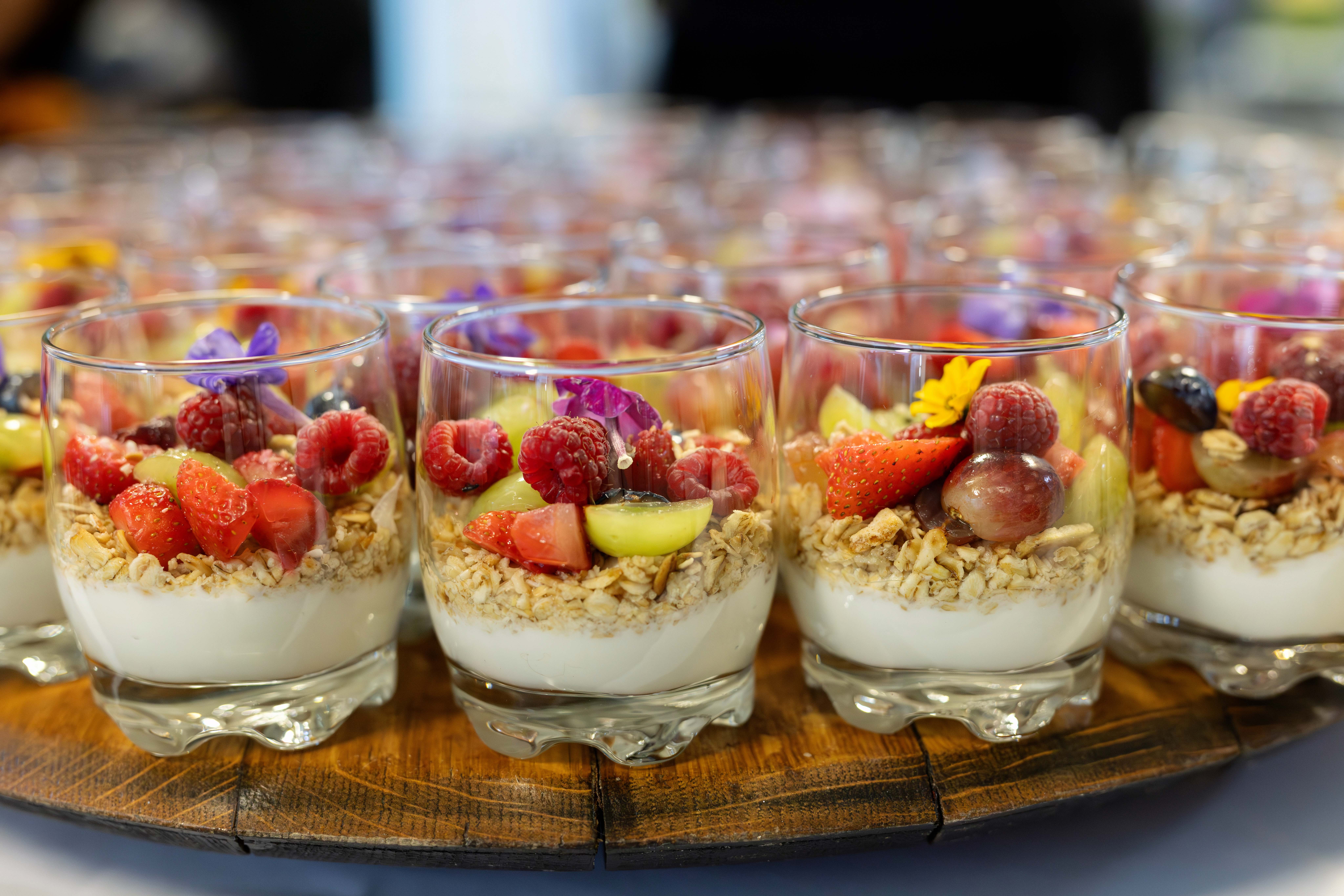 Breakfast canapés at LLL event