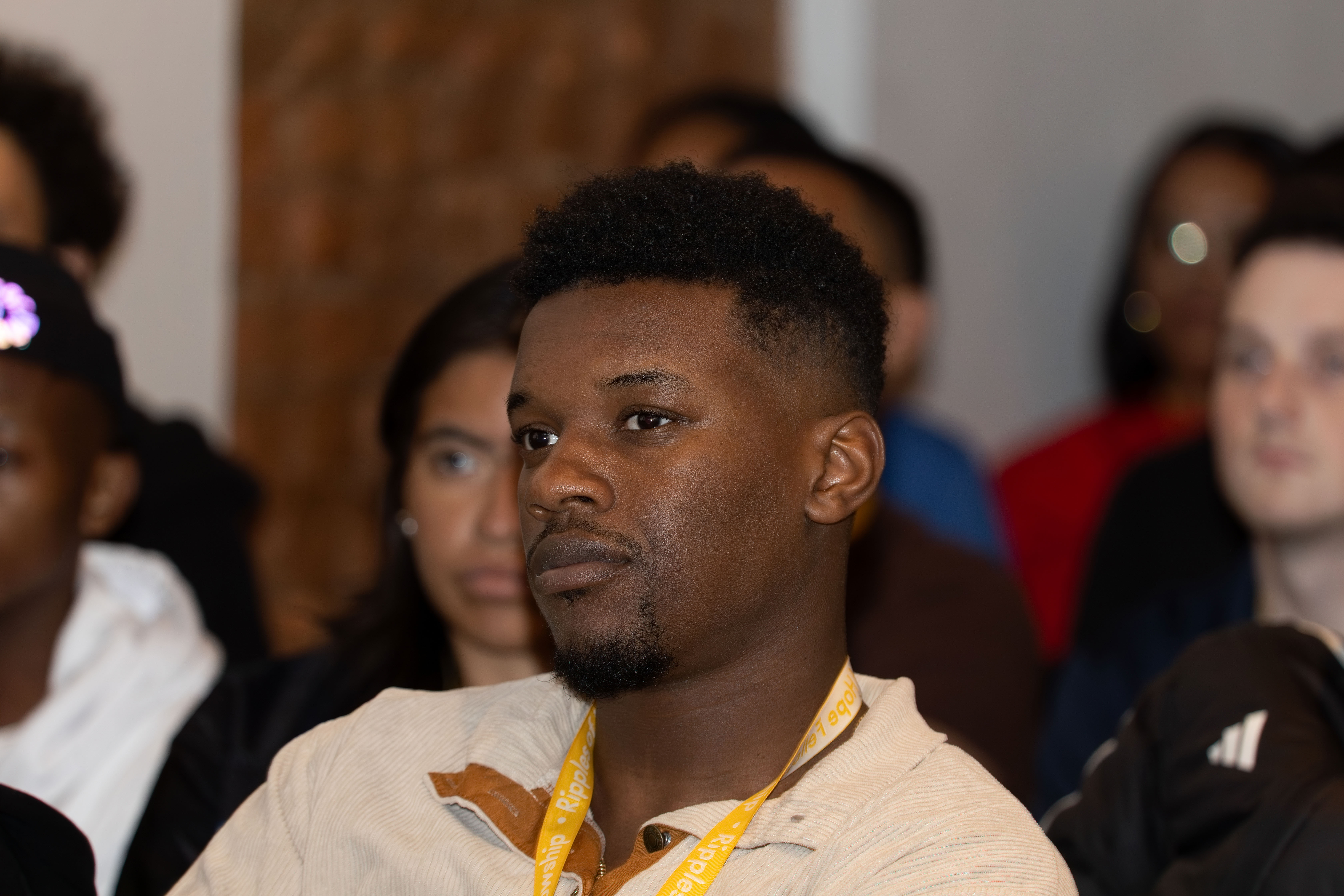 LLL student listening intently